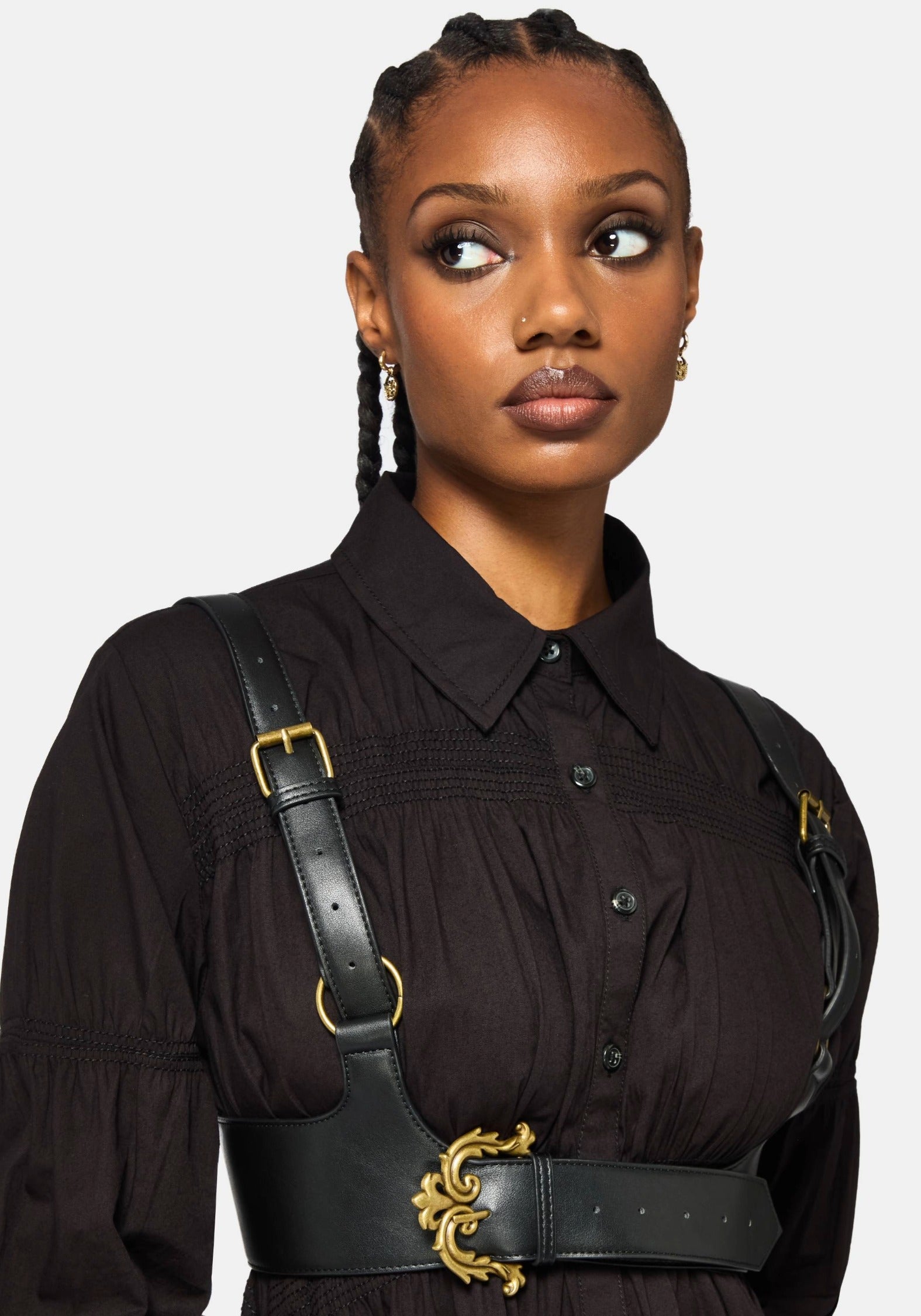 fleur-de-lis-buckle-harness