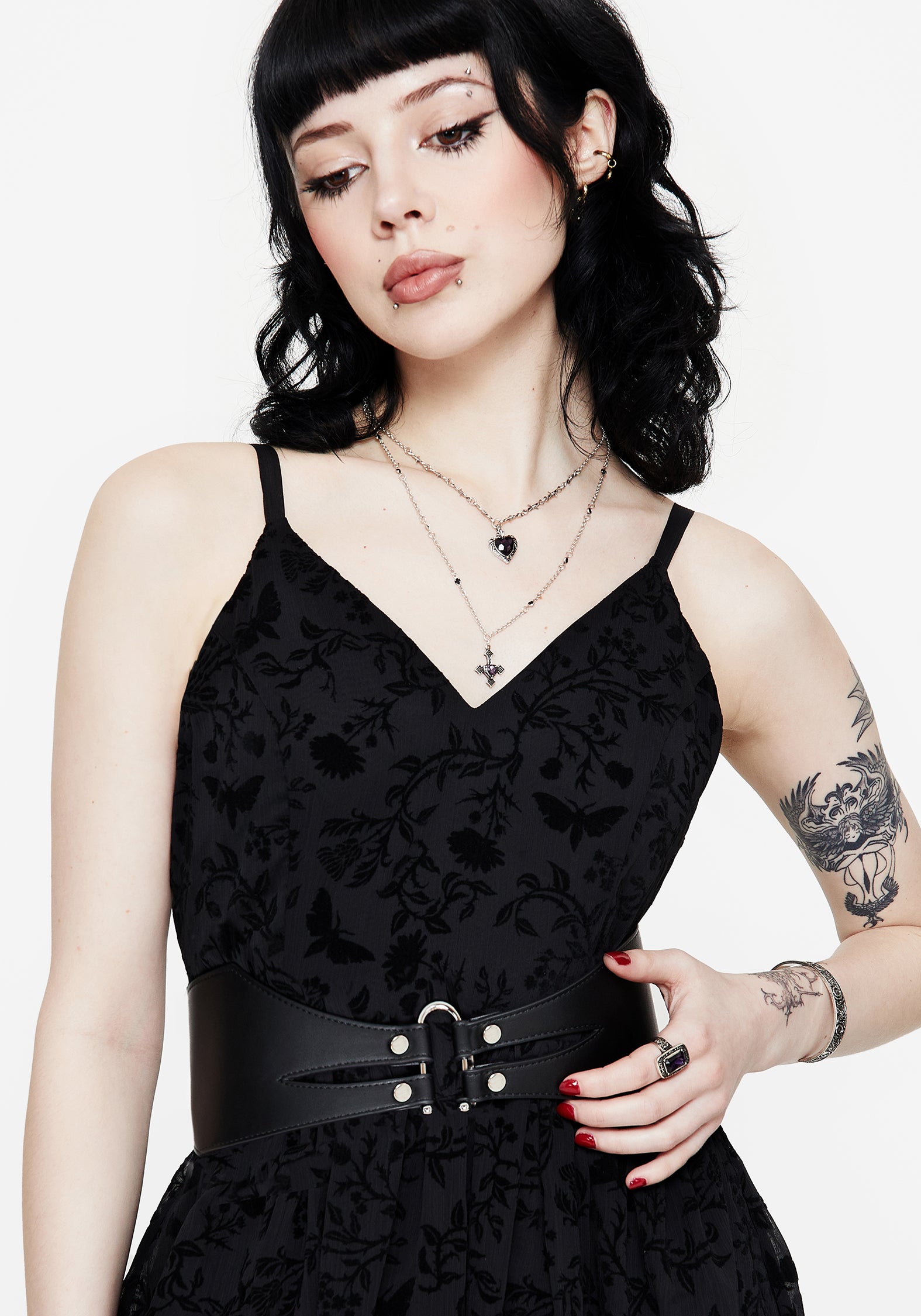 Black Woven Waist Belt with Metal Oval Buckle - Adjustable & Versatile